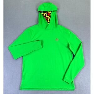 Golo Golf Hoodie Mens XL Green Colorful Performance Wicking Rasta Hood